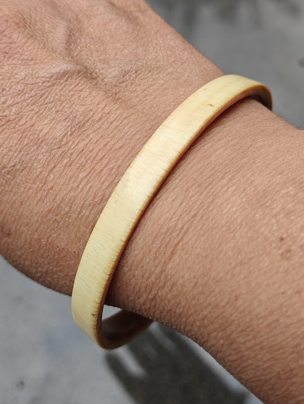 Antique Rajistani Ivory Bangle Bracelet